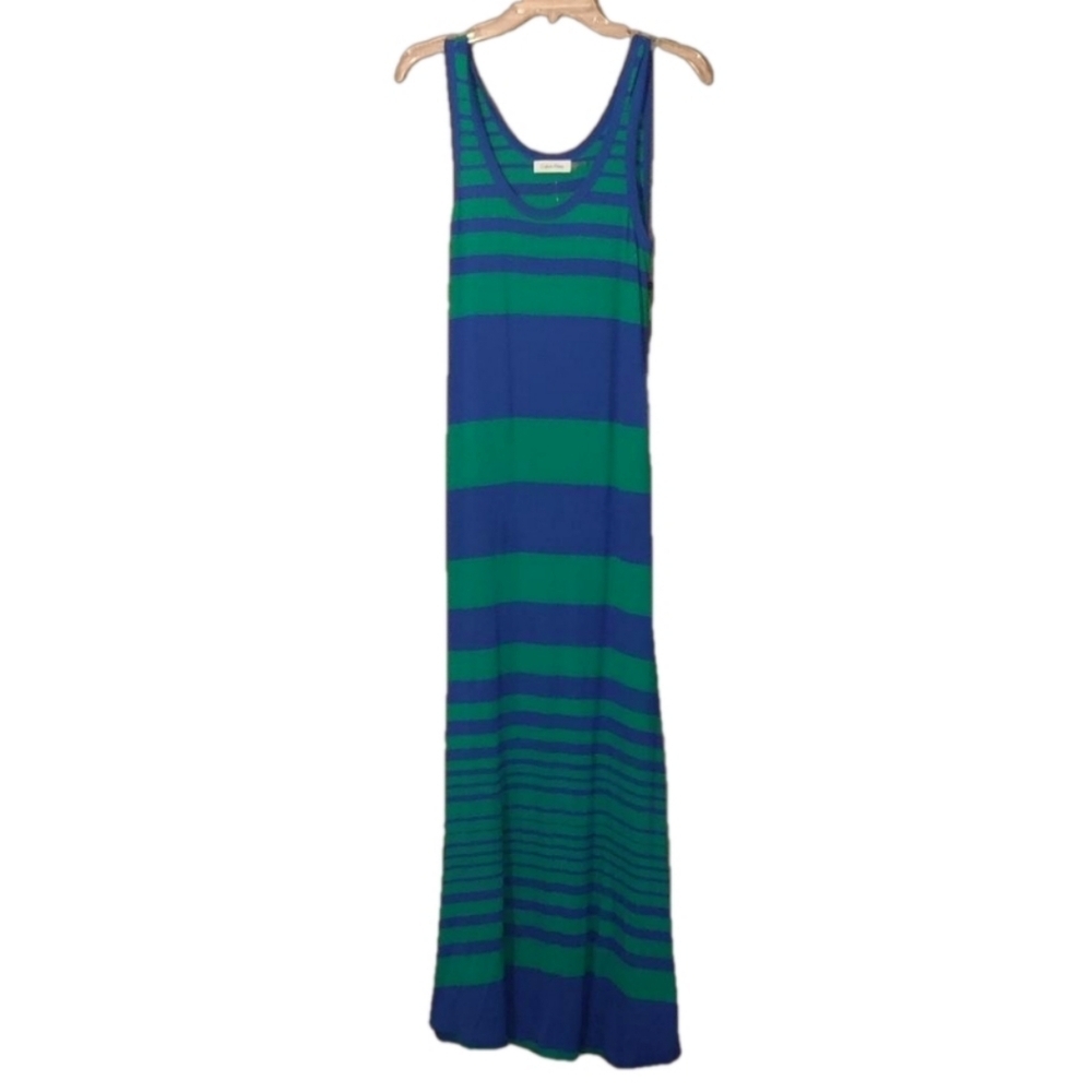 Calvin Klein Women's Color Block Maxi Dress NWT Size 4
